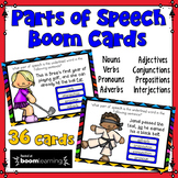 Parts of Speech Task Cards: BOOM Cards (Advanced)
