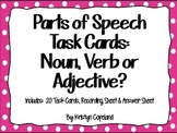 Parts of Speech Task Cards (Nouns, Verbs, & Adjectives)