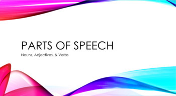 Preview of Parts of Speech (The Basics) - Google Slides