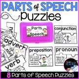 Parts of Speech Vocabulary Puzzles: Grammar Activity, Revi