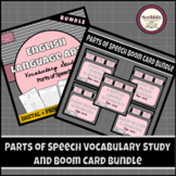 Parts of Speech Vocabulary Study and Boom Card Bundle