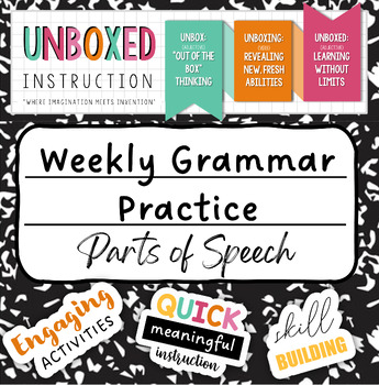 Preview of Parts of Speech - Weekly Grammar Practice