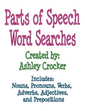 Parts of Speech Word Searches