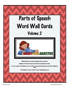 Preview of Parts of Speech Word Wall Bundle
