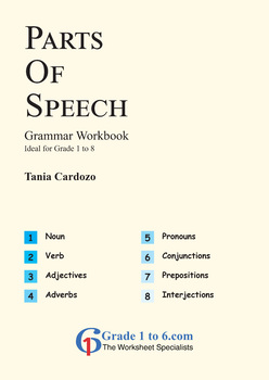 Preview of Parts of Speech Workbook from BeeOne Books