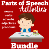 Parts of Speech | Worksheets Craft Activities 1st 2nd 3rd 
