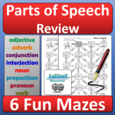 Parts of Speech Worksheets Fun Grammar Activities ELA Earl