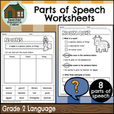 Parts of Speech Worksheets (Grade 2)