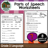 Parts of Speech Worksheets (Grade 3)
