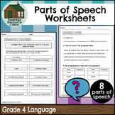 Parts of Speech Worksheets (Grade 4)