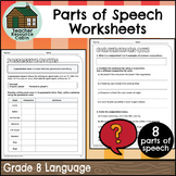 Parts of Speech Worksheets (Grade 8)