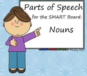 Preview of Parts of Speech for the SMART Board:  Nouns