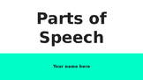 Parts of Speech formative assessments