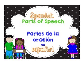Preview of Parts of Speech in Spanish 3rd Grade Language Standards~Partes de la oración