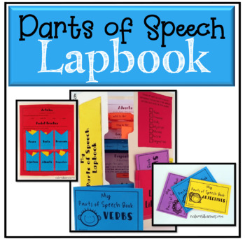 Preview of Parts of Speech grammar worksheets & lapbook