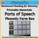 Parts of Speech - 1 with Montessori Phonetic Farm Box - Re