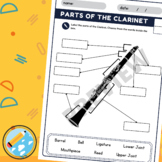 Parts of The Clarinet Worksheet, with Answer Keys