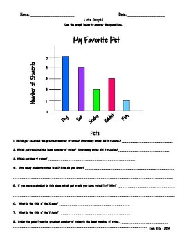 Parts of a Bar Graph and Graphing Packet by Going Fourth in Literacy