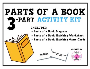 Preview of Parts of a Book 3-Part Activity Packet