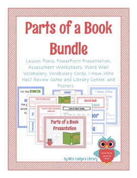 Preview of Parts of a Book Bundle