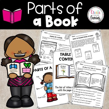 Preview of Parts of a Book| Concepts of print| Library Skills ⭐️✏️
