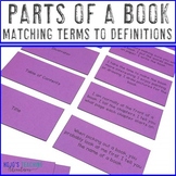 Parts of a Book Worksheet Alternative Matching Activity: G