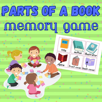 Preview of Parts of a Book Memory Game