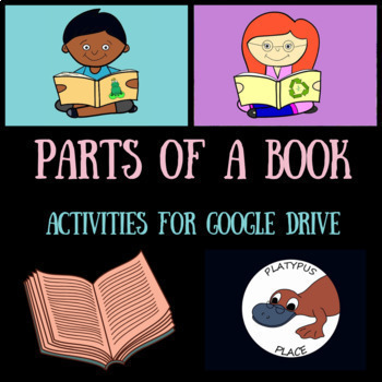 Preview of Parts of a Book (and book care) Activities