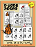 Parts of a Butterfly 3-Part Cards, Book Making Masters, an