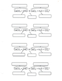 Parts of a Chemical Equation Interactive Notebook Strip