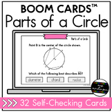 Parts of a Circle | Boom Cards | Digital Task Cards