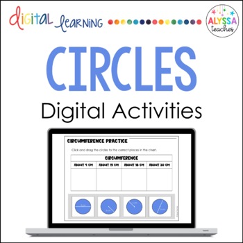 Preview of Parts of a Circle Digital Activities