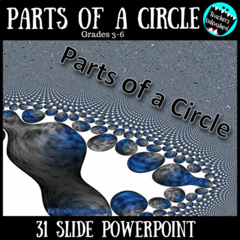 Preview of Parts of a Circle PowerPoint Lesson