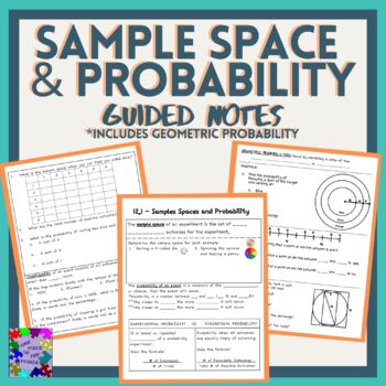 Preview of Sample Space and Probability (Geometric Probability included) Guided Notes