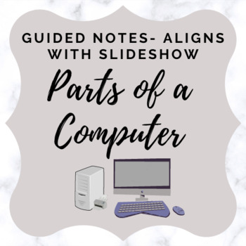 Preview of Parts of a Computer - Activity Sheet/ Guided Notes