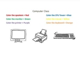 Parts of a Computer Coloring Page