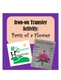 Parts of a Flower Science T-shirt Apron Iron-on Transfer Activity