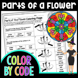 Parts of a Flower and Reproduction Color By Number | Scien