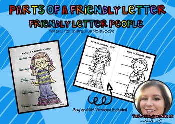 Preview of Parts of a Friendly Letter - Interactive Notebook