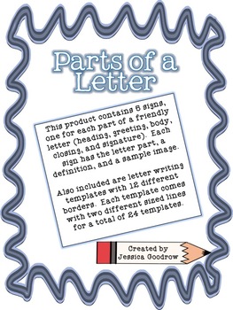 letter parts friendly signs templates