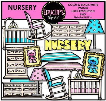 Preview of Parts of a House~Nursery Clip Art Bundle {Educlips Clipart}