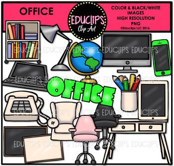 Preview of Parts of a House~Office Clip Art Bundle {Educlips Clipart}