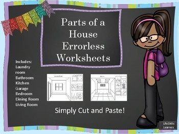 Preview of Parts of a House Worksheets
