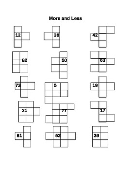 Preview of Parts of a Hundred Chart Worksheet