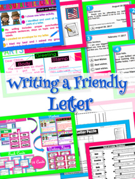 Preview of Writing a Friendly Letter | Parts of a Letter | Writing Activities