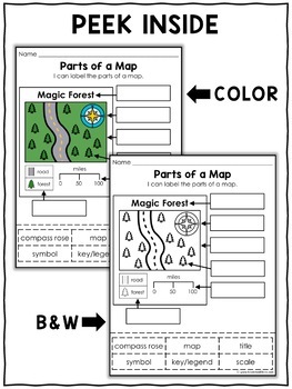 Parts of a Map Activities by Nicole and Eliceo | TpT