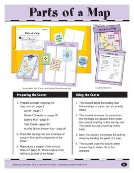 Identifying Parts Of A Map Worksheet Pdf