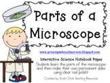 Parts of a Microscope ~ Interactive Science Notebook Pack