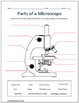 Parts of a Microscope Labeling & Functions Worksheet - Science | TpT