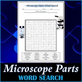 Parts of a Microscope Word Search Puzzle